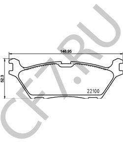 FL3Z2200A Комплект тормозных колодок, дисковый тормоз FORD USA в городе Москва