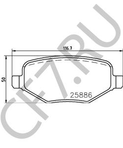 FB5Z2200A Комплект тормозных колодок, дисковый тормоз LINCOLN в городе Москва