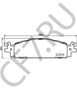 BB532001AB Комплект тормозных колодок, дисковый тормоз FORD USA в городе Москва