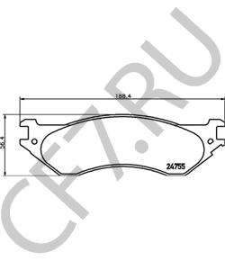 F75Z2001AA Комплект тормозных колодок, дисковый тормоз FORD USA в городе Москва