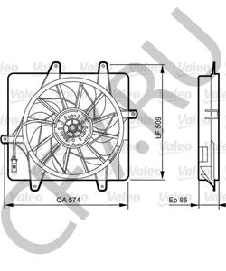 5017407 Вентилятор, охлаждение двигателя Chrysler в городе Москва