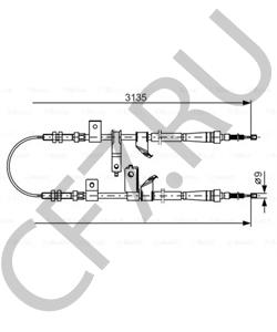 54400M70F10 Трос, стояночная тормозная система MARUTI в городе Москва