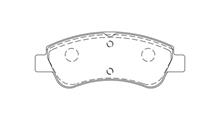CITROËN (DF-PSA) Комплект тормозных колодок, дисковый тормоз