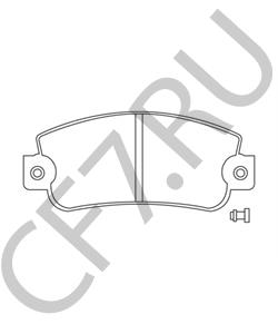 793465 Комплект тормозных колодок, дисковый тормоз AUTOBIANCHI в городе Москва