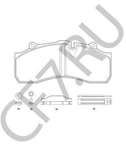 M910027-04 Комплект тормозных колодок, дисковый тормоз FRUEHAUF в городе Москва