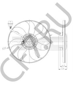 6R0959455C Вентилятор, охлаждение двигателя VW/SEAT в городе Москва