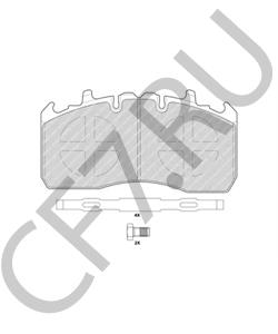 68326055 Комплект тормозных колодок, дисковый тормоз MERITOR в городе Москва