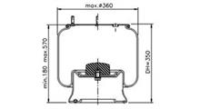 MERITOR Кожух пневматической рессоры