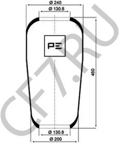 1.0011.2300 Кожух пневматической рессоры NEOPLAN в городе Москва