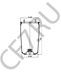 05.429.42.03.0 Кожух пневматической рессоры BPW в городе Москва