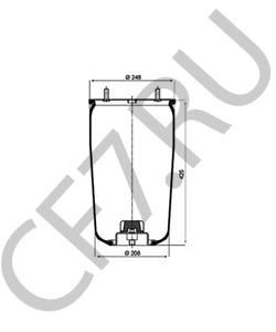05.429.42.04.0 Кожух пневматической рессоры BPW в городе Москва