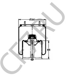 05.429.41.26.1 Кожух пневматической рессоры BPW в городе Москва