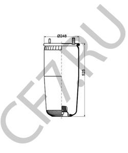 05.429.41.25.0 Кожух пневматической рессоры BPW в городе Москва