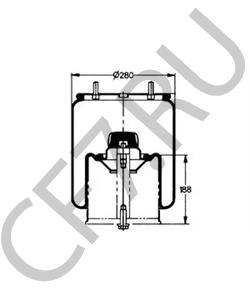 05.429.42.41.1 Кожух пневматической рессоры BPW в городе Москва