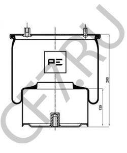 1 697 684 Кожух пневматической рессоры DAF в городе Москва