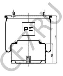 388167 Кожух пневматической рессоры DAF в городе Королёв