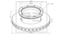 MERITOR Тормозной диск