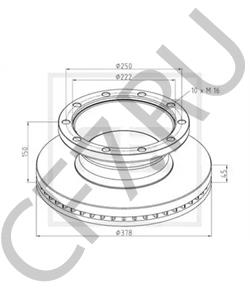 212 25 115 Тормозной диск MERITOR в городе Москва