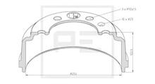 FIAT Тормозной барабан