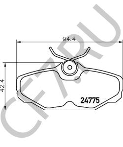 F3DZ2200A Комплект тормозных колодок, дисковый тормоз FORD AUSTRALIA в городе Москва