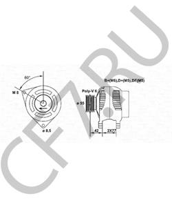 R96FB10300DD Генератор FORD AUSTRALIA в городе Москва