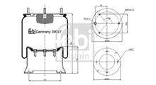 DAF Кожух пневматической рессоры