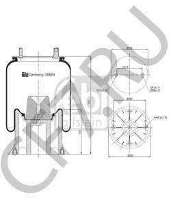 21215891 Кожух пневматической рессоры MERITOR в городе Королёв