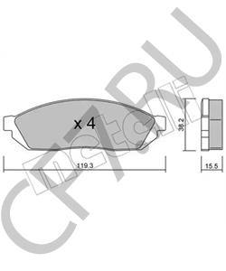 55200-70820 Комплект тормозных колодок, дисковый тормоз MARUTI в городе Москва