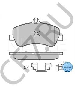 005 420 63 20 Комплект тормозных колодок, дисковый тормоз MERCEDES-BENZ (BBDC) в городе Москва