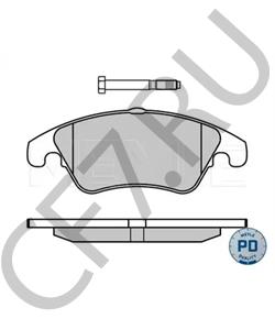 007 420 75 20 Комплект тормозных колодок, дисковый тормоз MERCEDES-BENZ (BBDC) в городе Москва