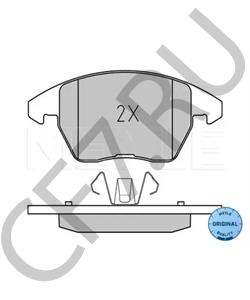 8X0 698 151 Комплект тормозных колодок, дисковый тормоз VW (FAW) в городе Москва