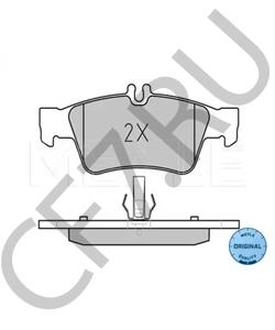 004 420 44 20 Комплект тормозных колодок, дисковый тормоз MERCEDES-BENZ (BBDC) в городе Москва