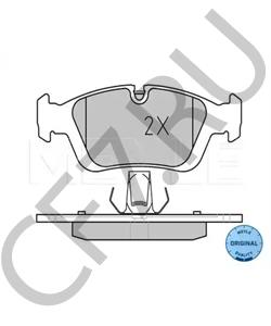 34 11 6 761 244 Комплект тормозных колодок, дисковый тормоз BMW (BRILLIANCE) в городе Москва