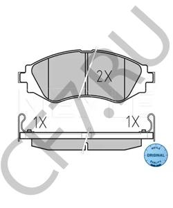 96446742 Комплект тормозных колодок, дисковый тормоз CHEVROLET (SGM) в городе Москва