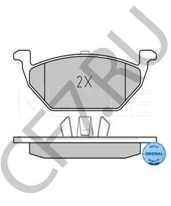 1J0 698 151 C Комплект тормозных колодок, дисковый тормоз VW (FAW) в городе Москва