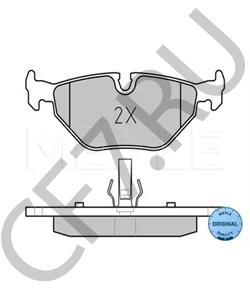 34 21 6 778 168 Комплект тормозных колодок, дисковый тормоз BMW (BRILLIANCE) в городе Королёв