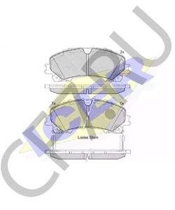 D1060-3WU0A Комплект тормозных колодок, дисковый тормоз INFINITI (Dongfeng) в городе Москва