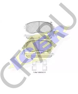 SU003-04089 Комплект тормозных колодок, дисковый тормоз SCION в городе Москва