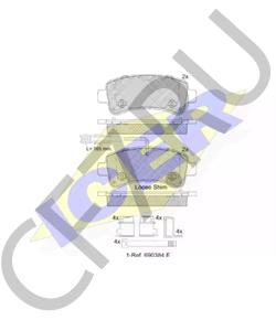 68230095AC Комплект тормозных колодок, дисковый тормоз RAM в городе Москва