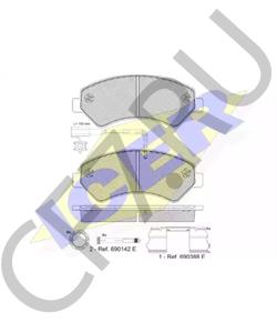 68230105AC Комплект тормозных колодок, дисковый тормоз RAM в городе Москва