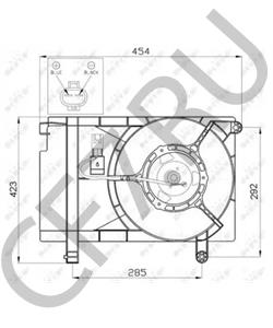 93740541 Вентилятор, охлаждение двигателя CHEVROLET в городе Москва