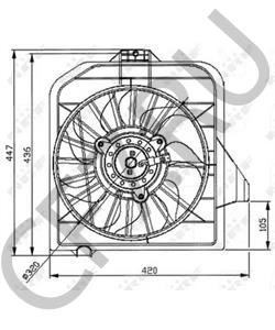 4809170AF Вентилятор, охлаждение двигателя DODGE в городе Москва
