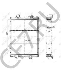 7700055180 Радиатор, охлаждение двигателя CLAAS в городе Москва