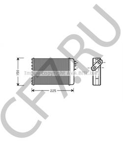 BAU5230 Теплообменник, отопление салона AUSTIN в городе Москва