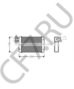 AFP5144 Теплообменник, отопление салона AUSTIN в городе Москва