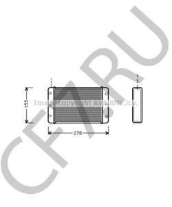 DZB3226 Теплообменник, отопление салона AUSTIN в городе Москва