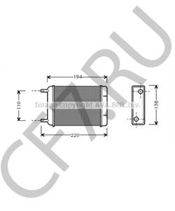 BAU5043 Теплообменник, отопление салона AUSTIN в городе Москва