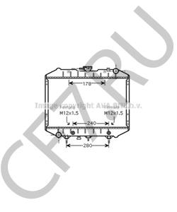 609459 Радиатор, охлаждение двигателя CARBODIES в городе Москва