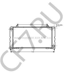 DAR2873 Радиатор, охлаждение двигателя AUSTIN в городе Москва
