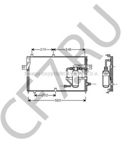 8845087106000 Конденсатор, кондиционер DAIHATSU в городе Москва